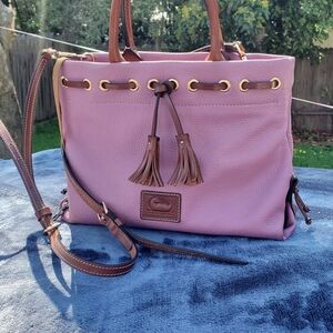 Dooney & Bourke Pink Leather Tote Bag